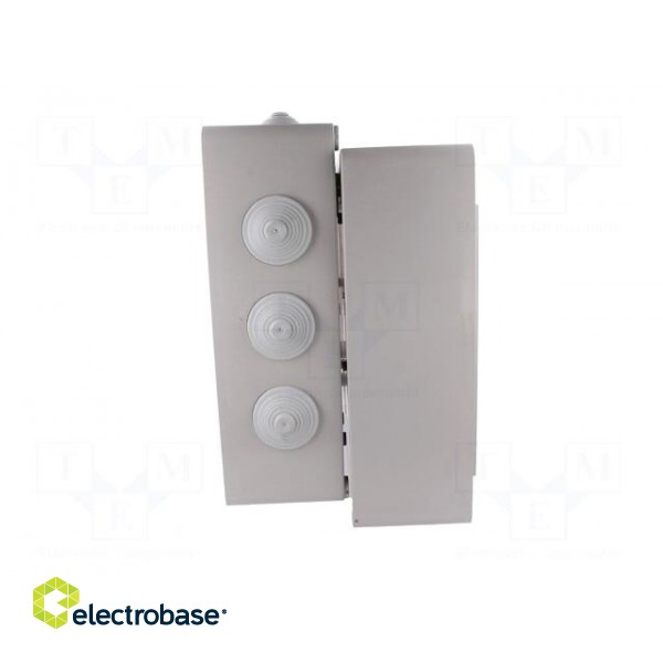 Enclosure: junction box | X: 282mm | Y: 342mm | Z: 165mm | IP55 | grey image 5