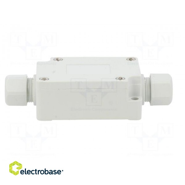 Enclosure: junction box | X: 40mm | Y: 60mm | Z: 24mm | IP65 | light grey фото 3