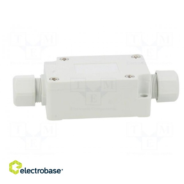 Enclosure: junction box | X: 40mm | Y: 60mm | Z: 24mm | IP65 | light grey image 7