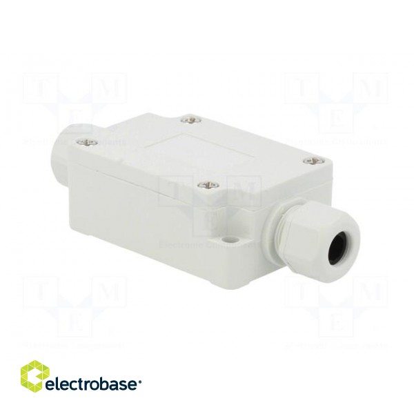 Enclosure: junction box | X: 40mm | Y: 60mm | Z: 24mm | IP65 | light grey image 4