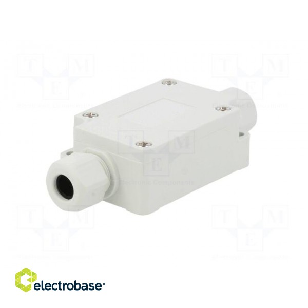 Enclosure: junction box | X: 40mm | Y: 60mm | Z: 24mm | IP65 | light grey image 6