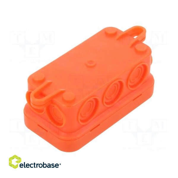 Enclosure: junction box | X: 43mm | Y: 80mm | Z: 36mm | polyetylene | IP55 image 2