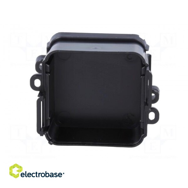 Enclosure: junction box | X: 44.5mm | Y: 57mm | Z: 25mm | black paveikslėlis 3