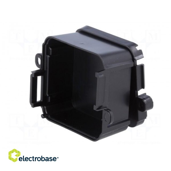 Enclosure: junction box | X: 44.5mm | Y: 57mm | Z: 25mm | black paveikslėlis 4