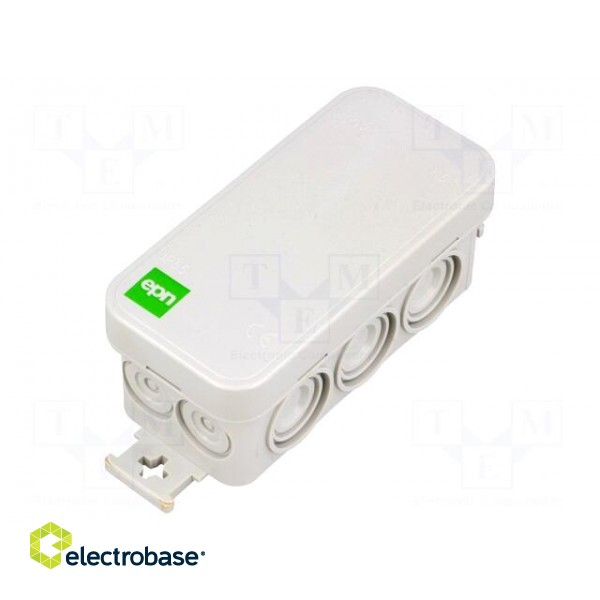 Enclosure: junction box | X: 45mm | Y: 90mm | Z: 39mm | wall mount | IP55 image 1