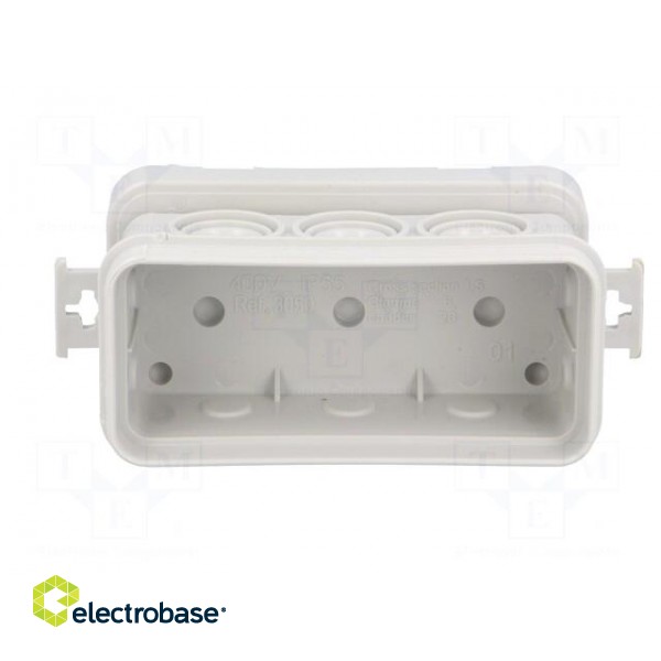 Enclosure: junction box | X: 45mm | Y: 90mm | Z: 39mm | wall mount | IP55 image 3