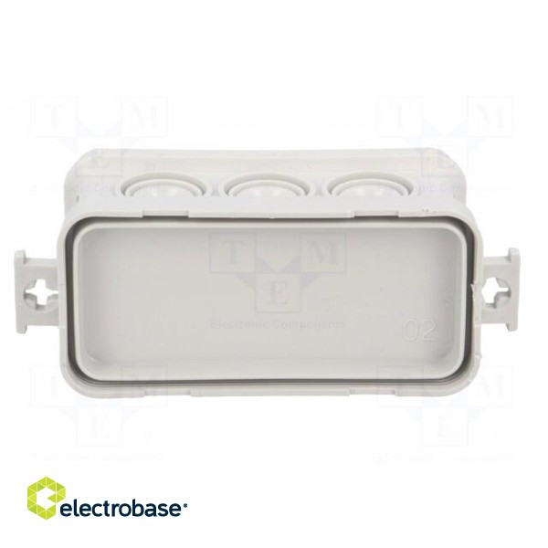 Enclosure: junction box | X: 45mm | Y: 90mm | Z: 39mm | wall mount | IP55 image 7