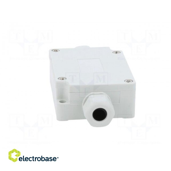 Enclosure: junction box | X: 50mm | Y: 70mm | Z: 24mm | IP65 | light grey фото 9