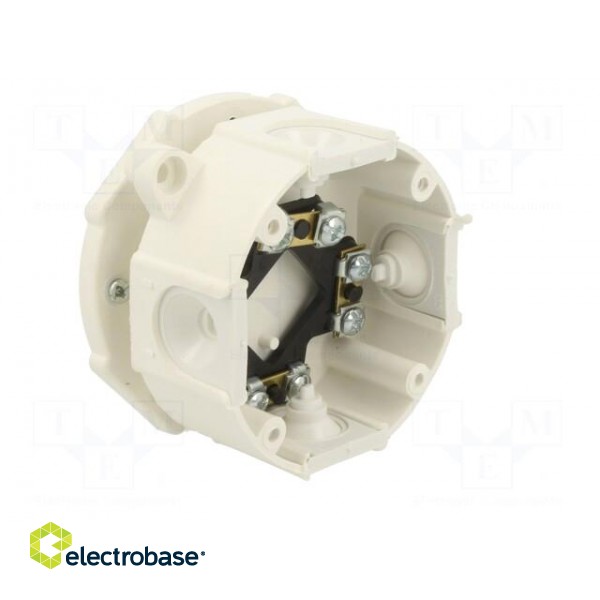 Enclosure: junction box | X: 60mm | Y: 60mm | Z: 30mm | wall mount | white фото 3