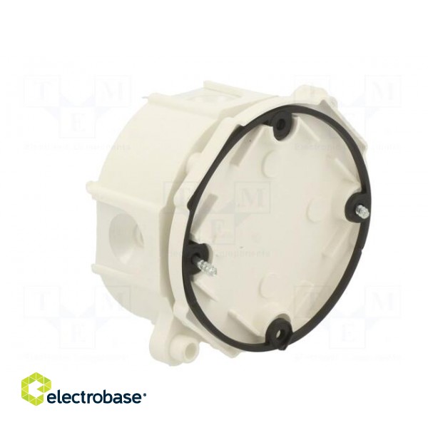 Enclosure: junction box | X: 60mm | Y: 60mm | Z: 30mm | wall mount | white image 7