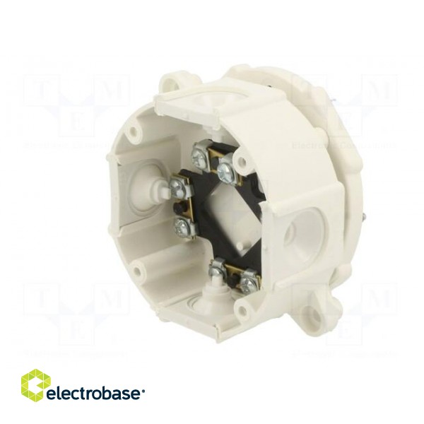 Enclosure: junction box | X: 60mm | Y: 60mm | Z: 30mm | wall mount | white фото 2