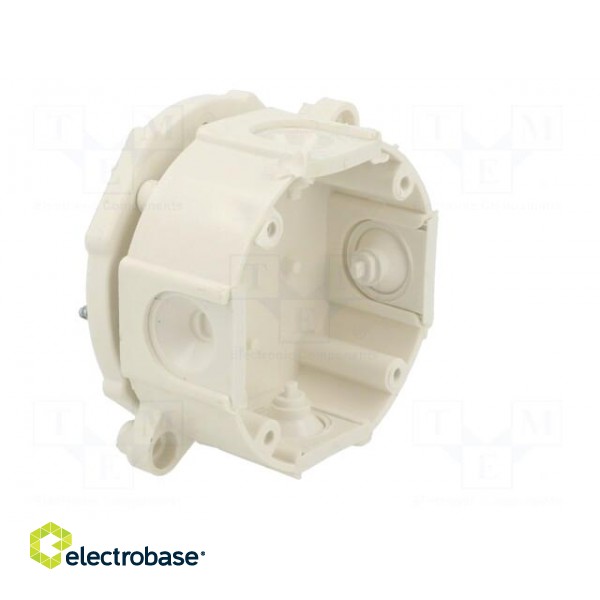 Enclosure: junction box | X: 60mm | Y: 60mm | Z: 30mm | wall mount | white image 3