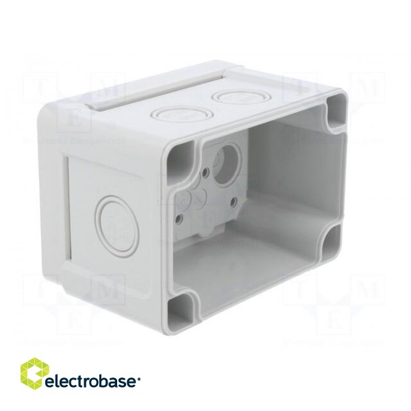 Enclosure: junction box | X: 65mm | Y: 95mm | Z: 60mm | wall mount | ABS image 3