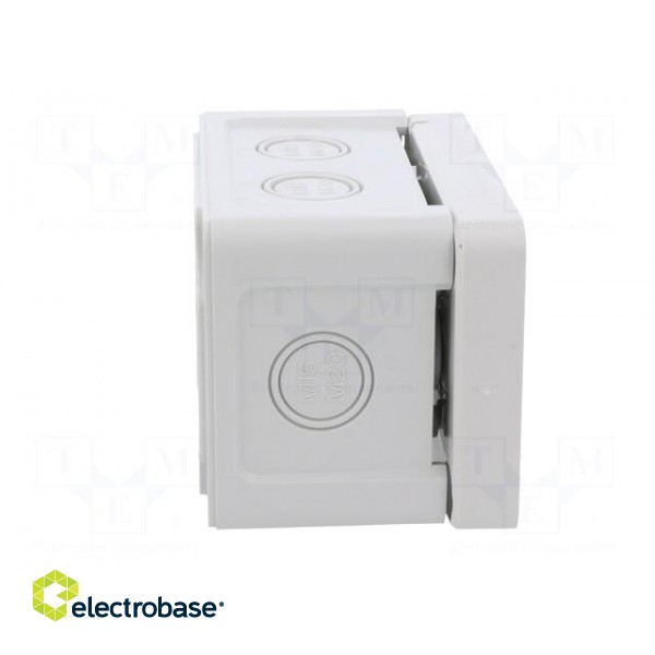 Enclosure: junction box | X: 65mm | Y: 95mm | Z: 60mm | wall mount | ABS image 6
