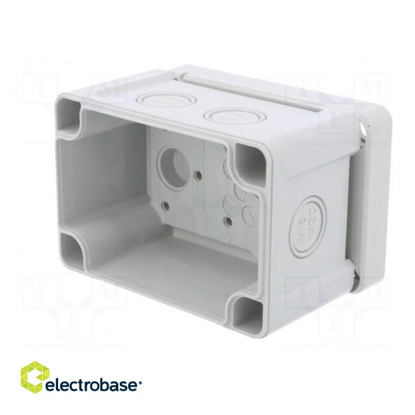 Enclosure: junction box | X: 65mm | Y: 95mm | Z: 60mm | wall mount | ABS image 5