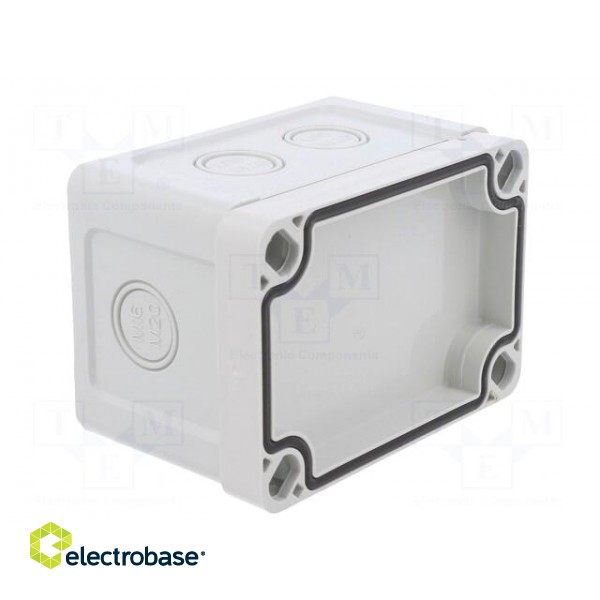 Enclosure: junction box | X: 65mm | Y: 95mm | Z: 60mm | wall mount | ABS image 7