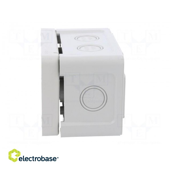 Enclosure: junction box | X: 65mm | Y: 95mm | Z: 60mm | wall mount | ABS image 10