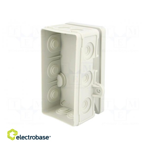 Enclosure: junction box | X: 72mm | Y: 95mm | Z: 40mm | wall mount | IP54 image 4