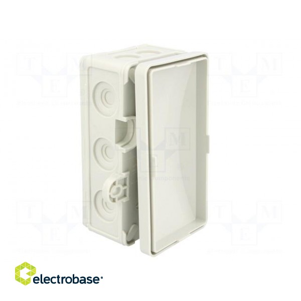 Enclosure: junction box | X: 72mm | Y: 95mm | Z: 40mm | wall mount | IP54 image 6