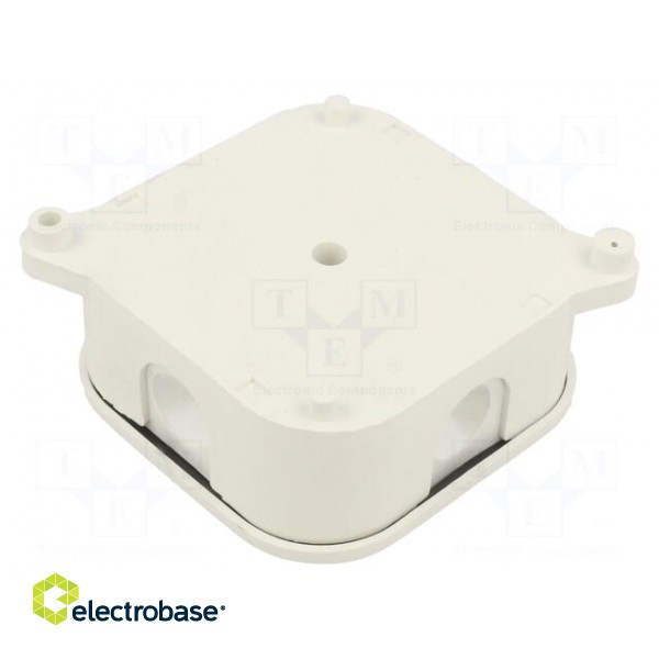 Enclosure: junction box | X: 75mm | Y: 75mm | Z: 30mm | wall mount | IP44 image 2