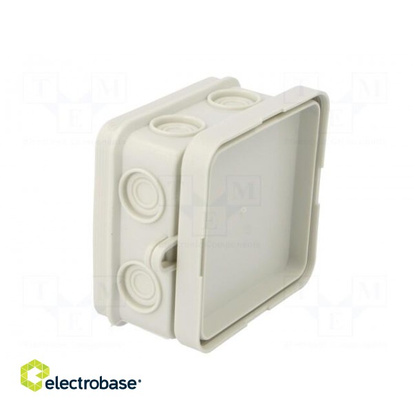 Enclosure: junction box | X: 75mm | Y: 75mm | Z: 36mm | polyetylene | IP55 image 7