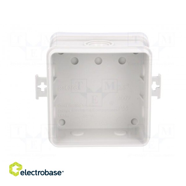Enclosure: junction box | X: 75mm | Y: 75mm | Z: 39mm | wall mount | IP55 image 3