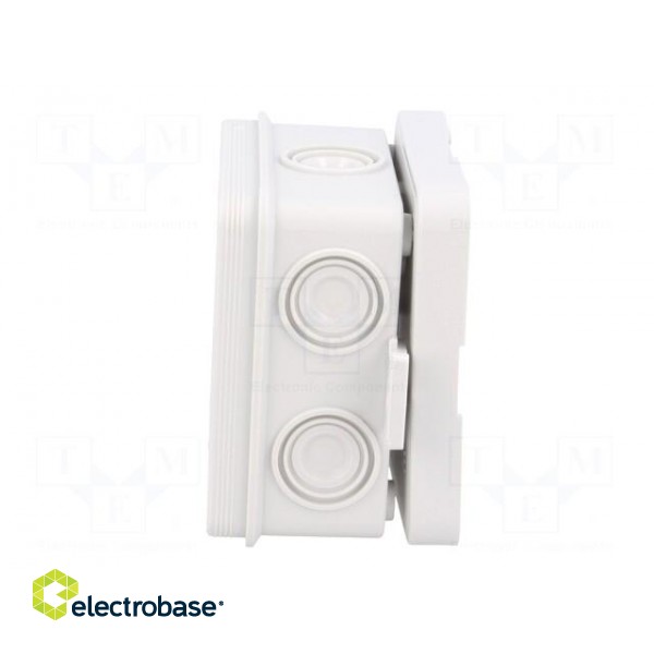 Enclosure: junction box | X: 75mm | Y: 75mm | Z: 39mm | wall mount | IP55 image 5