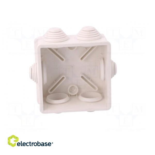 Enclosure: junction box | X: 78mm | Y: 78mm | Z: 44mm | wall mount | IP55 image 3
