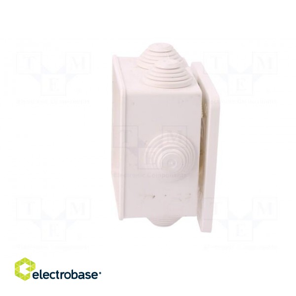 Enclosure: junction box | X: 78mm | Y: 78mm | Z: 44mm | wall mount | IP55 image 5