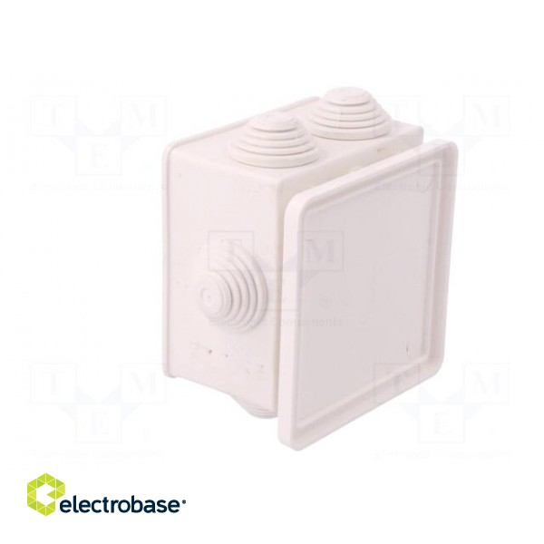 Enclosure: junction box | X: 78mm | Y: 78mm | Z: 44mm | wall mount | IP55 image 6