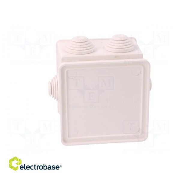 Enclosure: junction box | X: 78mm | Y: 78mm | Z: 44mm | wall mount | IP55 image 7