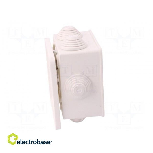 Enclosure: junction box | X: 78mm | Y: 78mm | Z: 44mm | wall mount | IP55 image 9