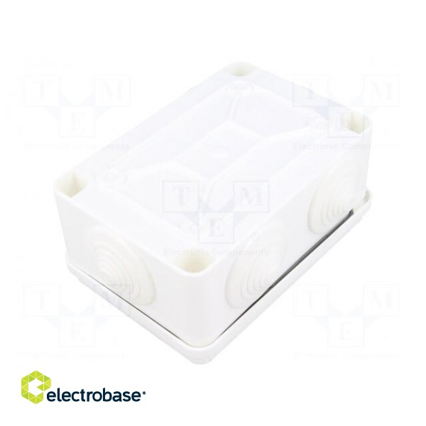 Enclosure: junction box | X: 80mm | Y: 120mm | Z: 50mm | ABS,polystyrene фото 2