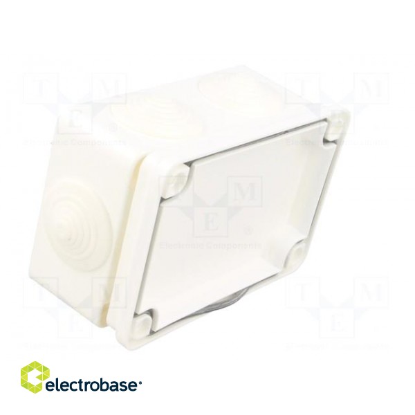 Enclosure: junction box | X: 80mm | Y: 120mm | Z: 50mm | ABS,polystyrene image 7