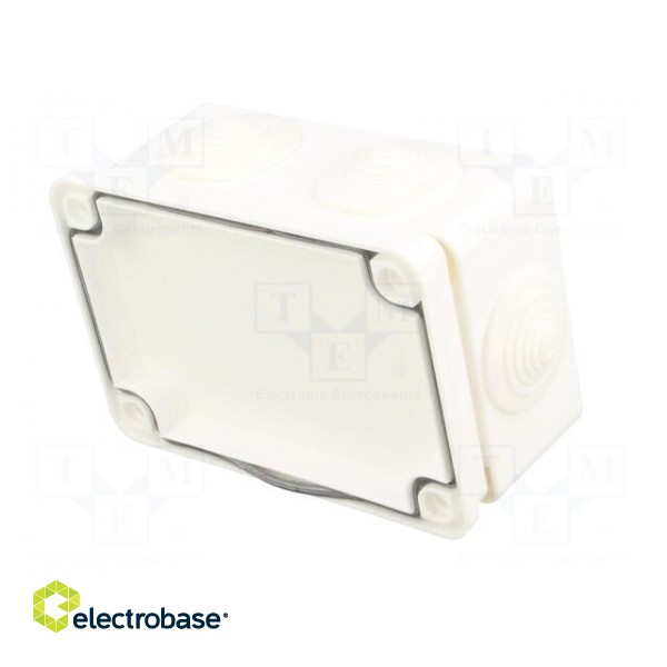 Enclosure: junction box | X: 80mm | Y: 120mm | Z: 50mm | ABS,polystyrene image 9