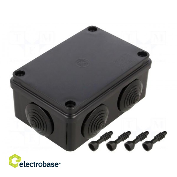 Enclosure: junction box | X: 80mm | Y: 120mm | Z: 50mm | ABS,polystyrene image 1