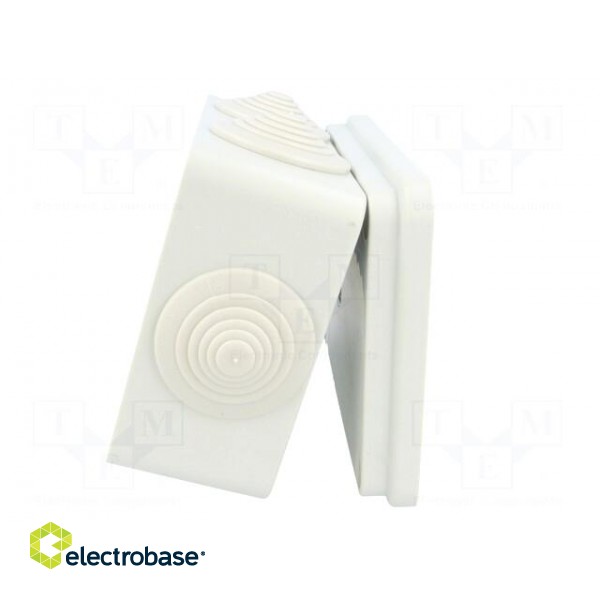 Enclosure: junction box | X: 80mm | Y: 120mm | Z: 50mm | ABS,polystyrene image 5
