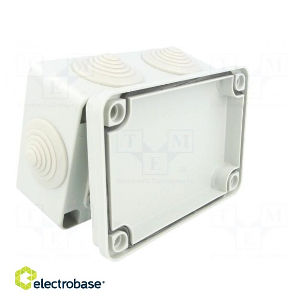 Enclosure: junction box | X: 80mm | Y: 120mm | Z: 50mm | ABS,polystyrene image 6