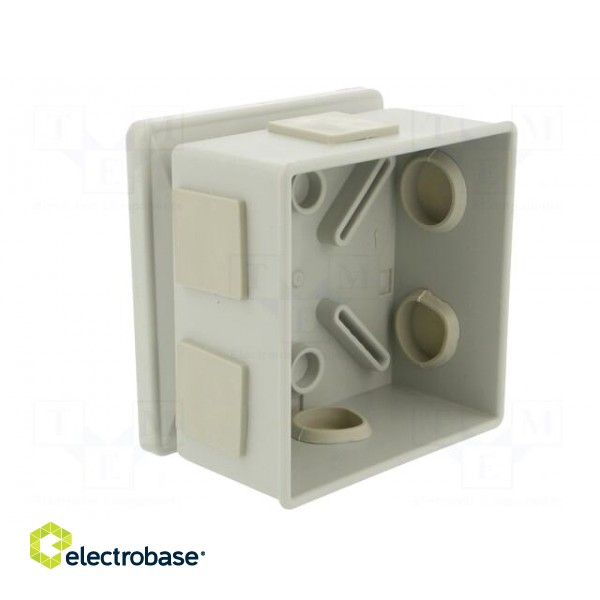 Enclosure: junction box | X: 80mm | Y: 80mm | Z: 40mm | ABS,polystyrene image 2