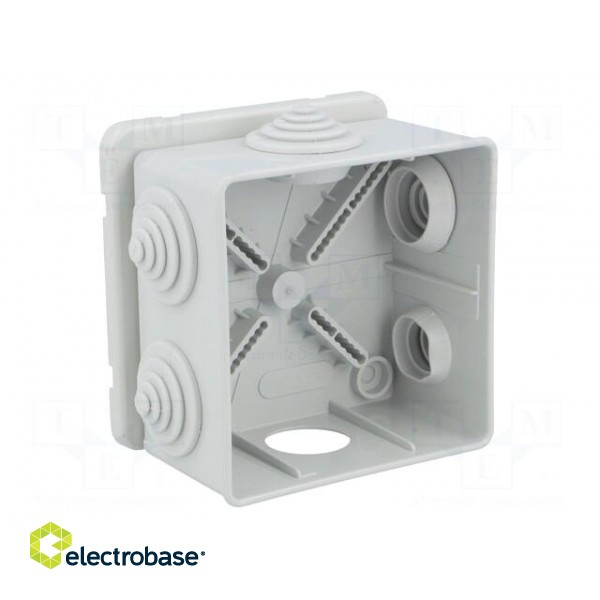 Enclosure: junction box | X: 80mm | Y: 80mm | Z: 40mm | wall mount | IP44 image 2