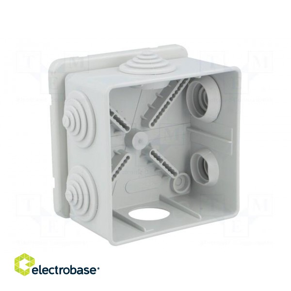 Enclosure: junction box | X: 80mm | Y: 80mm | Z: 40mm | wall mount | IP44 фото 2