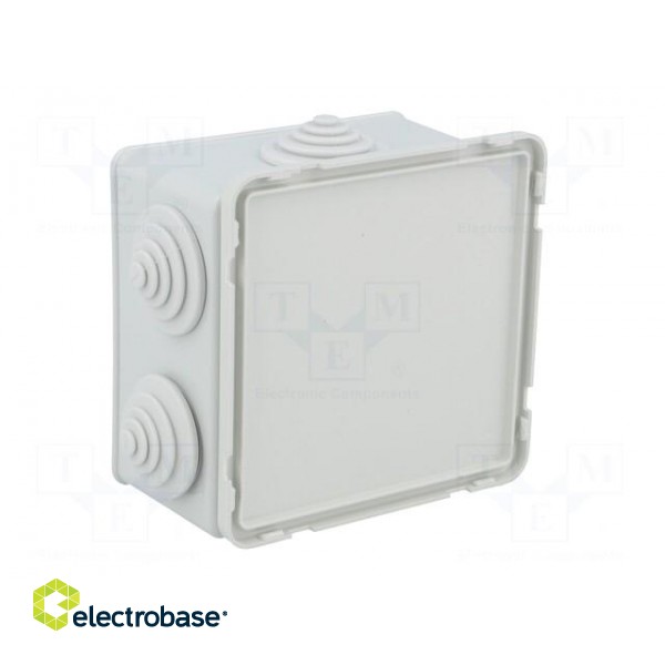 Enclosure: junction box | X: 80mm | Y: 80mm | Z: 40mm | wall mount | IP44 image 6