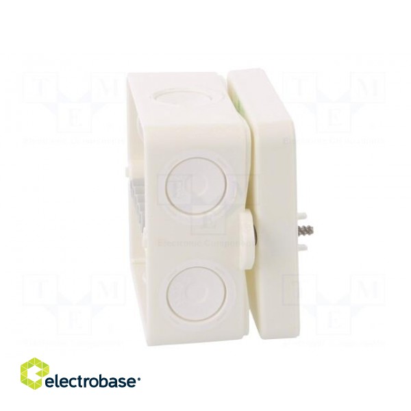 Enclosure: junction box | X: 80mm | Y: 80mm | Z: 52mm | polystyrene | IP65 image 6