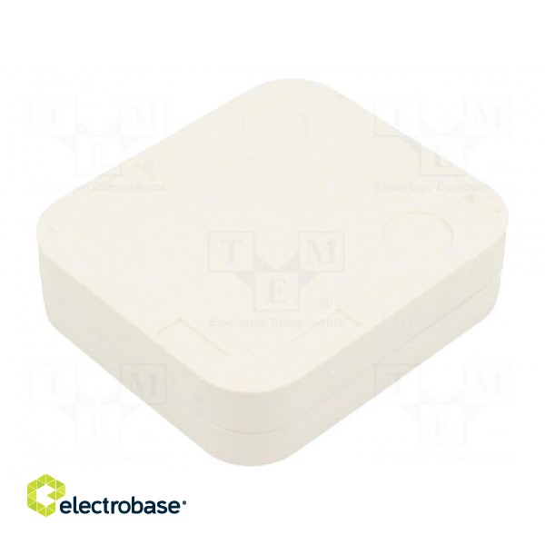 Enclosure: junction box | X: 80mm | Y: 90mm | Z: 24mm | wall mount | IP20 image 2