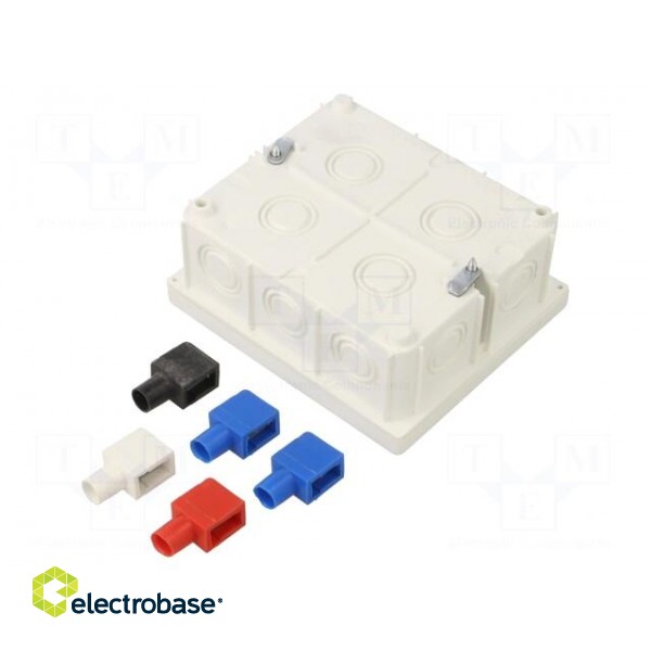 Enclosure: junction box | X: 80mm | Y: 95mm | Z: 40mm | wall mount | IP20 image 2