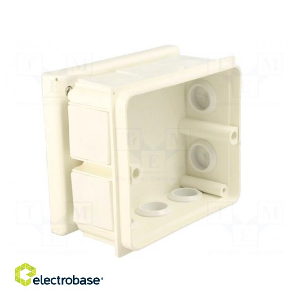 Enclosure: junction box | X: 80mm | Y: 95mm | Z: 40mm | wall mount | IP54 image 2