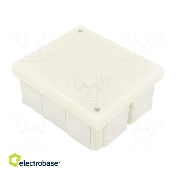 Enclosure: junction box | X: 80mm | Y: 95mm | Z: 40mm | wall mount | IP54 image 1