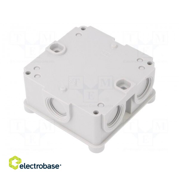 Enclosure: junction box | X: 81.9mm | Y: 81.9mm | Z: 46mm | IP54 image 2