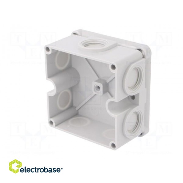 Enclosure: junction box | X: 81.9mm | Y: 81.9mm | Z: 46mm | IP54 image 5