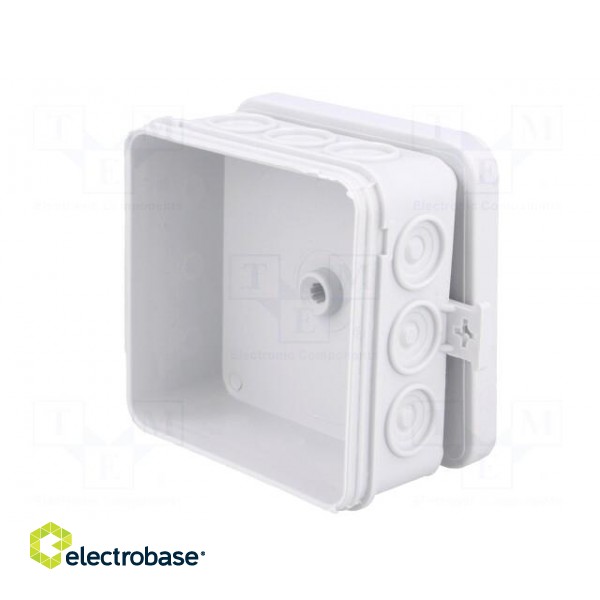 Enclosure: junction box | X: 85mm | Y: 85mm | Z: 39mm | wall mount | IP55 image 4